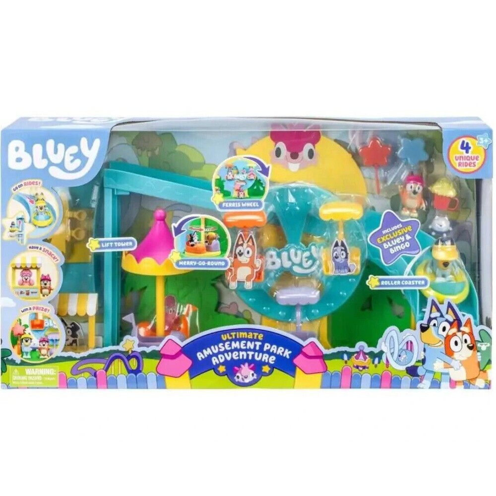 Bluey Beach Amusement Park Playset [12 Figures & Tons of Accessories!] SEE PHOTO